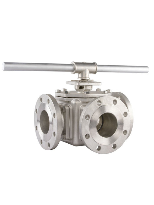 Full Bore 3 Way Flanged Ball Valve Range - 316 Stainless Steel Range from PETRO Industrial