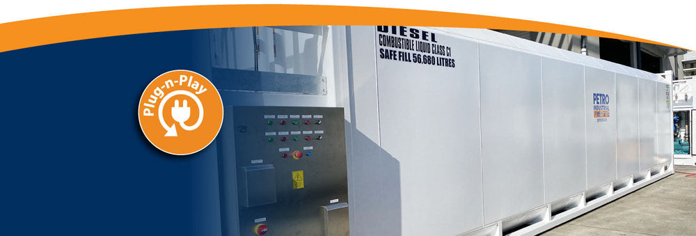 This project is for a client that needs to transfer diesel and oil to an underground dispensing point 100m away.