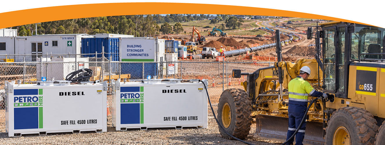 2 x On-Site PETRO HIRE Cube Fuel Storage Tanks