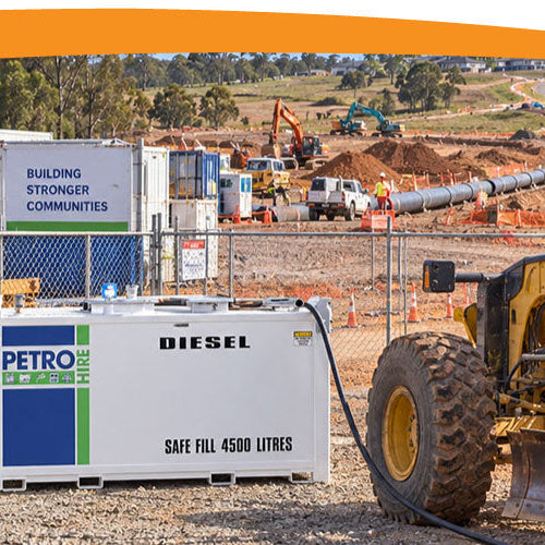 2 x On-Site PETRO HIRE Cube Fuel Storage Tanks