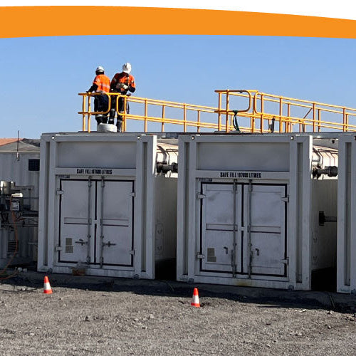 3 x 68,000L Tank Fuel Farm for light and heavy vehicle re-fuelling