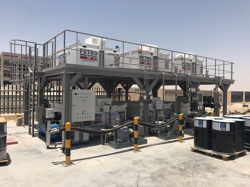 PETRO elevated tank farm installation