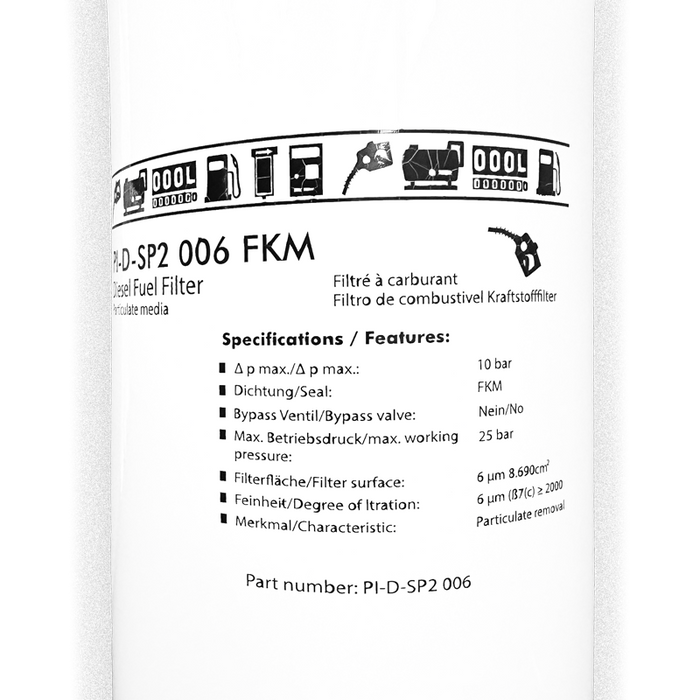PETRO Particulate Filter element for 3um and 6um compatible with Donaldson DBB8666