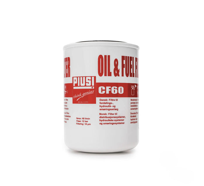 PIUSI Filter Element - Oil &amp; Fuel, 60lpm, 10µm