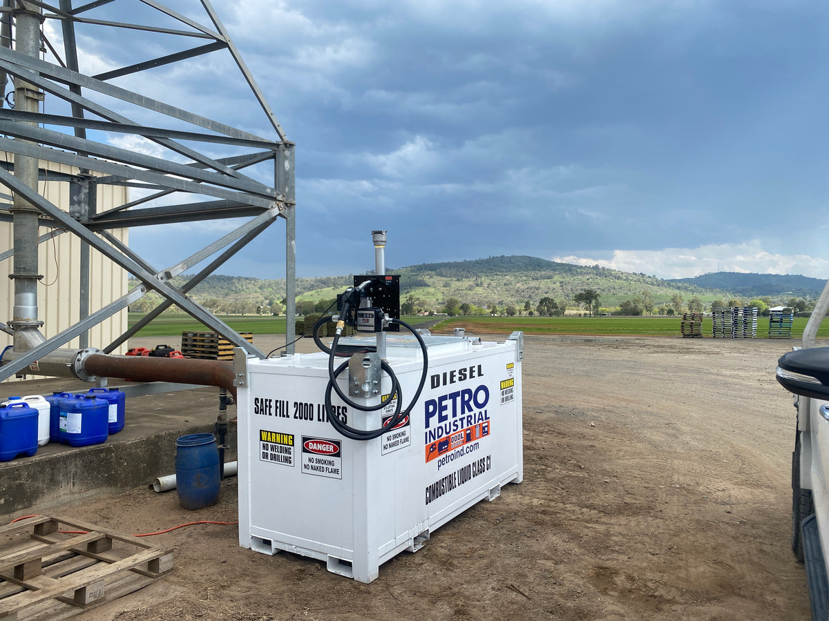 PETRO self bunded diesel tank on site