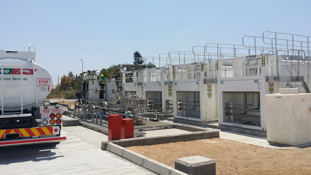 Civil and electrical integration at a fuel site