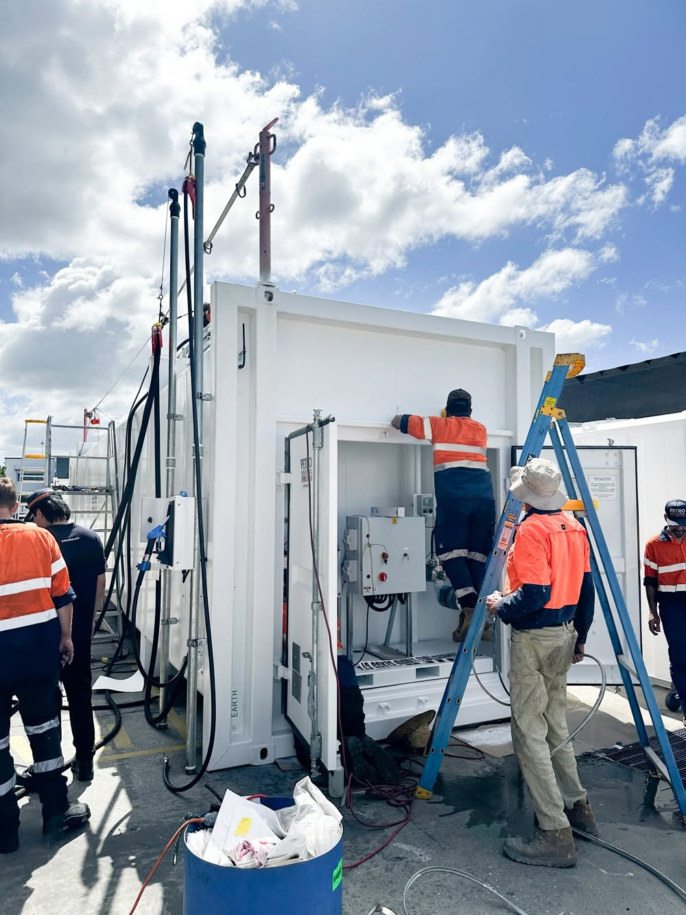 PETRO technician carrying out preventative fuel maintenance