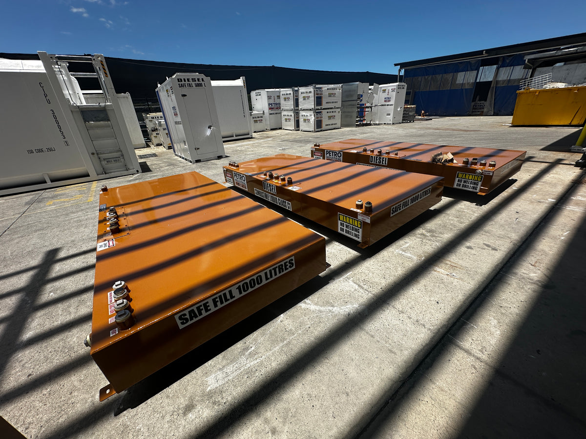 PETRO Industrial fuel tanks in a warehouse