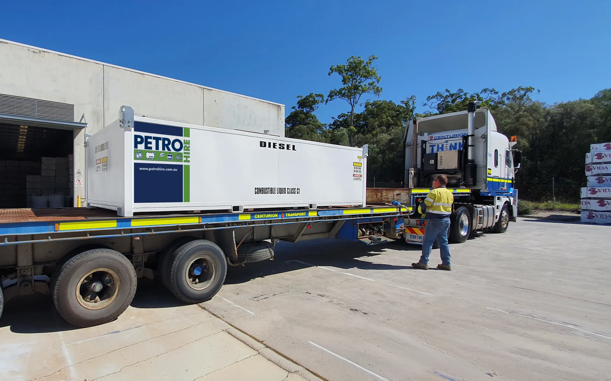 PETRO Hire fuel tank on a truck