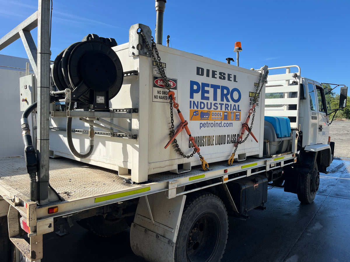 PETRO Industrial diesel fuel tank on a truck