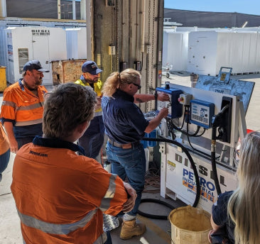 PETRO engineers commissioning a fuel system