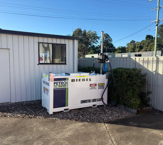 PETRO Hire fuel tank installed on site