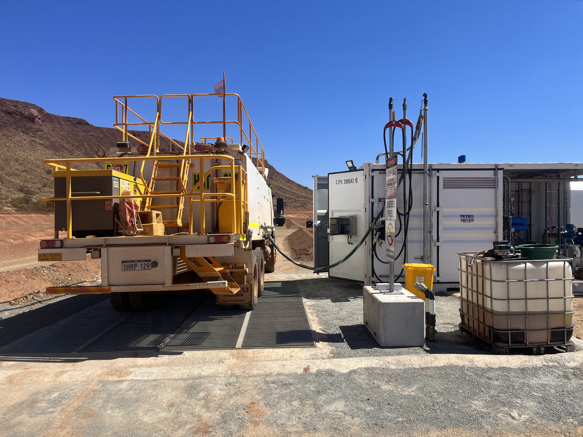 PETRO dispensing and re-fuelling station on site