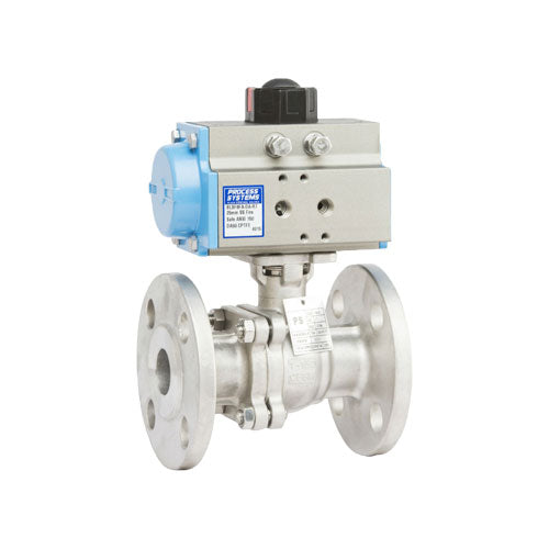 PETRO 316 SS Actuated Ball Valves - 2 Piece Fire Safe Full Bore Flanged 150#