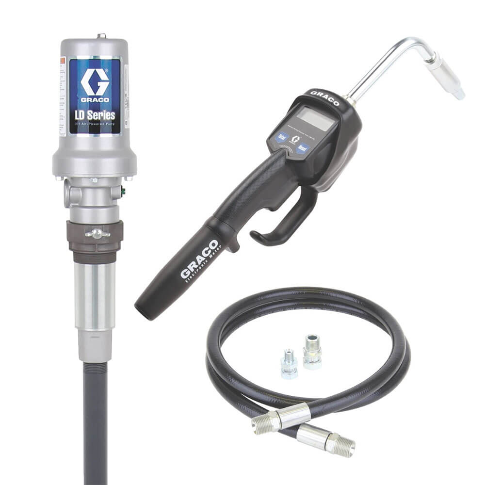 LD Series 3:1 Stationary Oil Pump Package - Manual Meter Type