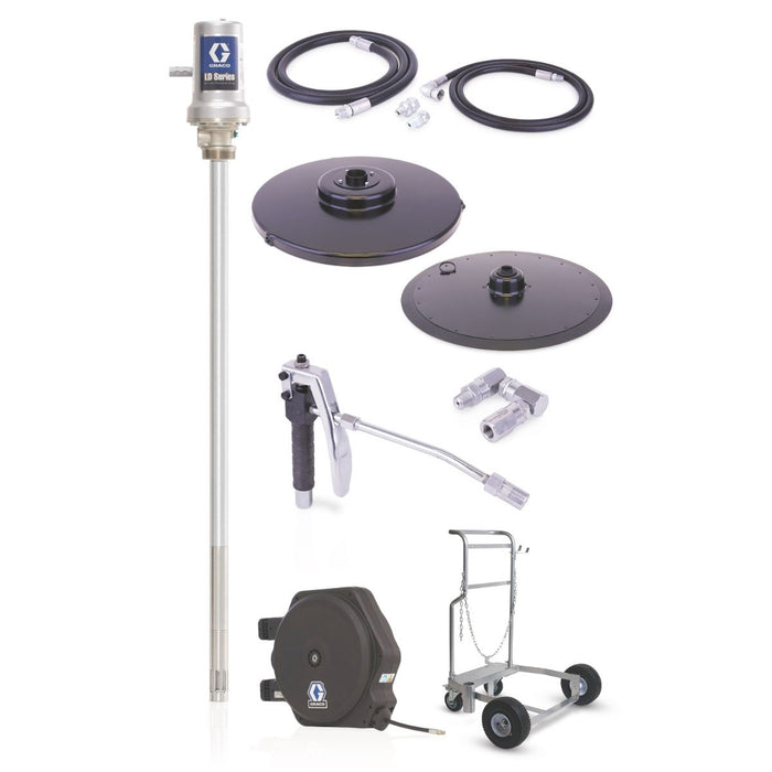 GRACO LD Series 50:1 400 lb. (180 kg) Grease Pump - Mobile Package