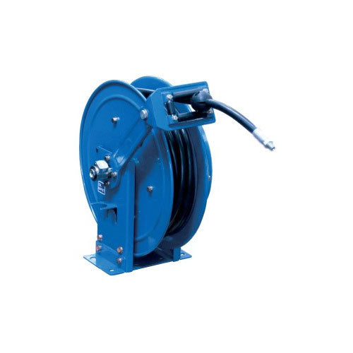 Macnaught Grease Twin Pedestal Spring Rewind Hose Reel - PETRO
