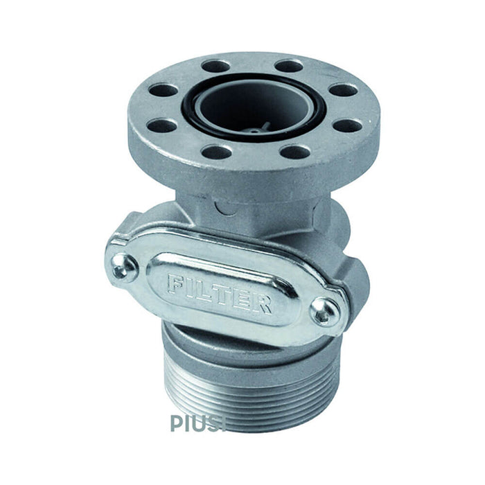 PIUSI Cube 2" Drum Connector - integrated Valve to suit X50/G6 - from PETRO Industrial