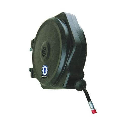 GRACO HOSE REEL LD HEL25D Water / Air / Coolant Spring Rewind Hose Reel LD Series 10mm id x 15m Hose - HEL25D-GRACO-HRLD